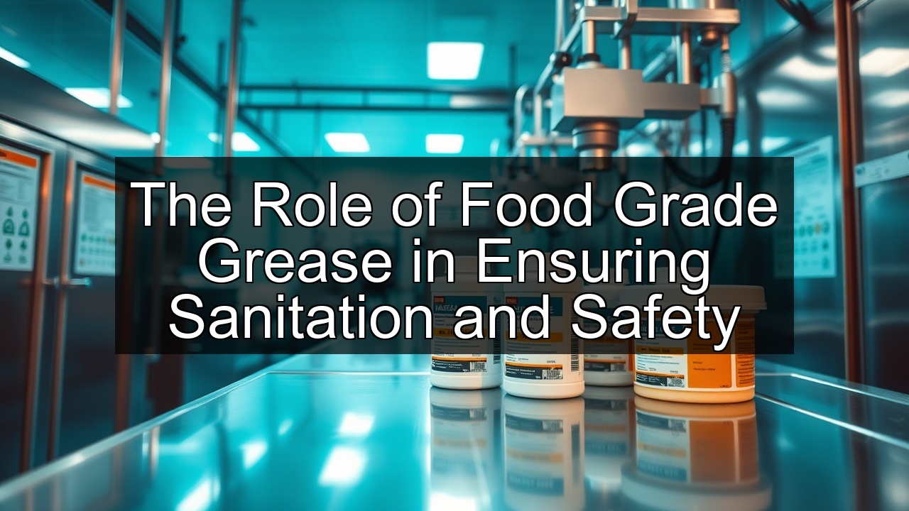 food processing food greases food grade grease food safety